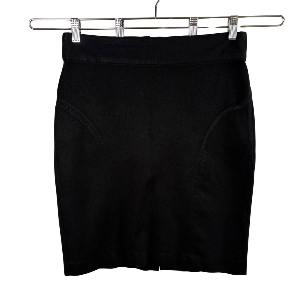 Banana Republic Black Pencil Skirt Sz 6 High Waist Stretch Workwear Professional